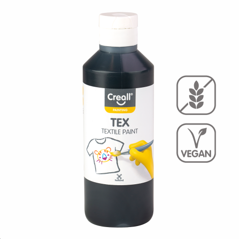 Barvy na textil CREALL 250ml černá